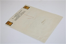 Walter Travis Signed 1913 American Golfer Letterhead Letter - October 23rd JSA ALOA