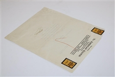 Walter Travis Signed 1913 American Golfer Letterhead Letter - October 23rd JSA ALOA