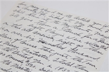 Gene Sarazen Signed 1964 Hand Written Letter To Writer Pat Ward Thomas - 1935 Masters Content! JSA ALOA
