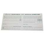 1997 Masters Tournament Official Unused Scorecard - Tiger Woods Winner