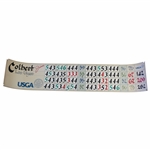 Jim Colberts Official 2001 US Senior Open at Salem Scoreboard Sheet