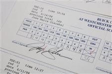 Singh, Langer, Stadler, Azinger, Olazabal & others Signed Official Used 1998 Buick Classic Scorecards