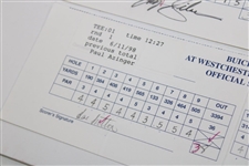 Singh, Langer, Stadler, Azinger, Olazabal & others Signed Official Used 1998 Buick Classic Scorecards