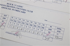 Singh, Langer, Stadler, Azinger, Olazabal & others Signed Official Used 1998 Buick Classic Scorecards