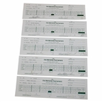 Ozaki, Nakajima, Kuramoto & others Signed Official Used 1993 & 1994 The Memorial Scorecards