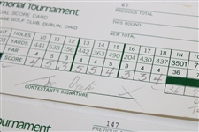 Ozaki, Nakajima, Kuramoto & others Signed Official Used 1993 & 1994 The Memorial Scorecards