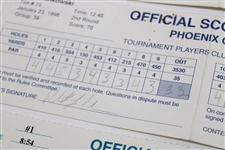 Daly, Irwin, Duval & others Signed Official Used 1995, 1998, & 1999 Phoenix Open Scorecards
