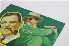 c. 1940's Sam Snead Granger Tobacco Advertising Sizable Broadside Display
