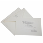 1977 PGA Championship Champions Dinner Invitation at Pebble Beach w/ Envelope