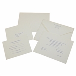 1977 PGA Championship at Pebble Beach Reception Invitations w/ Envelopes
