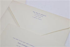 1977 PGA Championship at Pebble Beach Reception Invitations w/ Envelopes