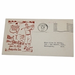 1933 Augusta National Bobby Jones Course First Day Cover - Uncommon Red Ink Issue