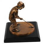 Pinehurst Country Club Balfour Putter Boy Bronze Sundial Statue
