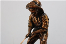 Pinehurst Country Club Balfour Putter Boy Bronze Sundial Statue