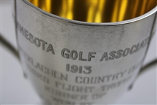 1913 Minnesota Golf Assoc. Championship at Interlachen CC Sterling Trophy Won by P.D. Gribben
