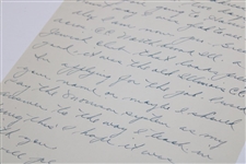 Jack Grout Signed Handwritten Letter to Alex Morrison w/Envelope