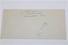 Jack Grout Signed Handwritten Letter to Alex Morrison w/Envelope