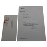 Ben Hogan Signed Letter with Original Envelope PSA/DNA Letter #W05717