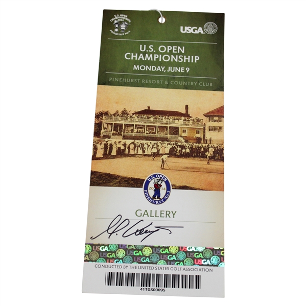 Martin Kaymer Signed 2014 US Open at Pinehurst Monday Ticket JSA ALOA