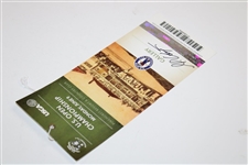 Martin Kaymer Signed 2014 US Open at Pinehurst Monday Ticket JSA ALOA