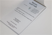 Justin Rose Signed 2013 US Open at Merion Championship Yardage Book JSA ALOA