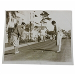 1931 Babe Ruth Teaching Daughter Setup and Drive Stance Photo 