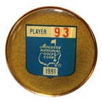 1991 Masters Tournament Contestant Badge #93
