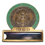Lanny Wadkins 1969 The Walker Cup at Milwaukee CC Team USA Member Contestant Badge/Clip