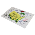 Masters Champs Signed 'The Masters' Logo Broadside with 29 Total Champs! JSA ALOA