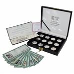 1974 World Golf Hall of Fame Ltd Ed Silver Coin Collection in Original Box w/Info & Certs - 2 Payne Medals
