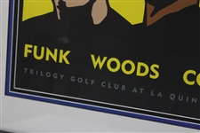Tiger Woods, Funk, Couples & Sorenstam Signed 2005 Skin Game Poster - Framed JSA ALOA