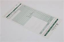 Ben Hogan Signed Shady Oaks Receipt JSA #AI55791