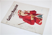1917 Golfers Magazine with Red Coat Lady Golfer Cover - Chicago, January