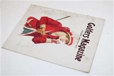 1917 Golfers Magazine with Red Coat Lady Golfer Cover - Chicago, January