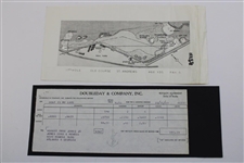 Bobby Jones' Personal 'Golf Is My Game' Letters to Par 3 Architect George Cobb & Royalty Statement