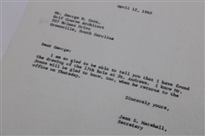 Bobby Jones' Personal 'Golf Is My Game' Letters to Par 3 Architect George Cobb & Royalty Statement