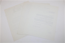 1958 Letter To Bobby Jones From Architect George W. Cobb w/Augusta Content with Response