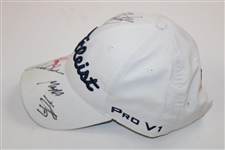 Spieth, Thomas, Hodges, Fowler, & Homa Signed Titleist FootJoy Hat JSA ALOA