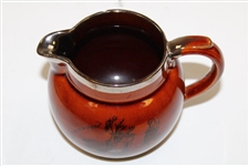 c.1900 Athlo Ware 'The New Caddy' Burslem England Silver Rimmed Pitcher