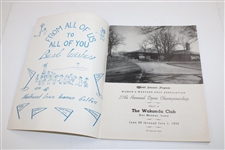 1956 Women's Western Open Championship at The Wakanda Club Official Program