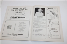 1956 Women's Western Open Championship at The Wakanda Club Official Program