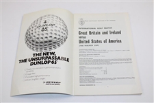 1975 The Walker Cup at St. Andrews Official Program