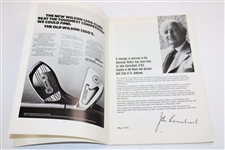 1975 The Walker Cup at St. Andrews Official Program