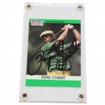 Payne Stewart Signed 1990 Pro-Set Official NFL Card JSA ALOA