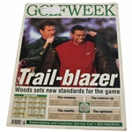 1997 Golf Week Magazine w/Tiger on Cover from 1997 Masters - Receiving Green Jacket from Faldo