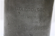 1894 Tuxedo Golf Club Trophy Tankard Won by L.B. Preston - Rare