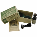 c. 1930s R.D. Swisher Idento Mark Your Golf Ball Items in Original Box with Information Card