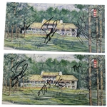 Payne Stewart, Fuzzy Zoeller, Lanny Wadkins & Others Signed Harbour Town Golf Links Scorecards JSA ALOA