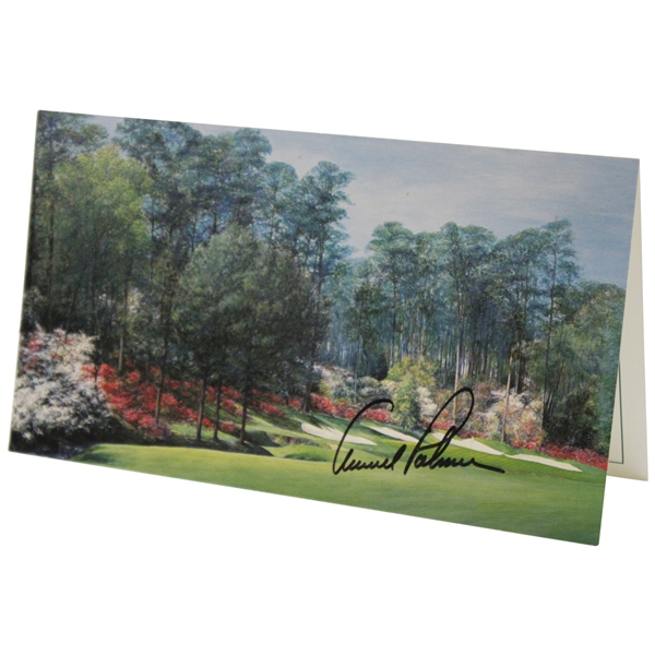Arnold Palmer Signed Augusta National Golf Club Patio Menu JSA ALOA
