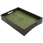 The Masters Tournament Green Leather Logo Placemat/Serving Tray